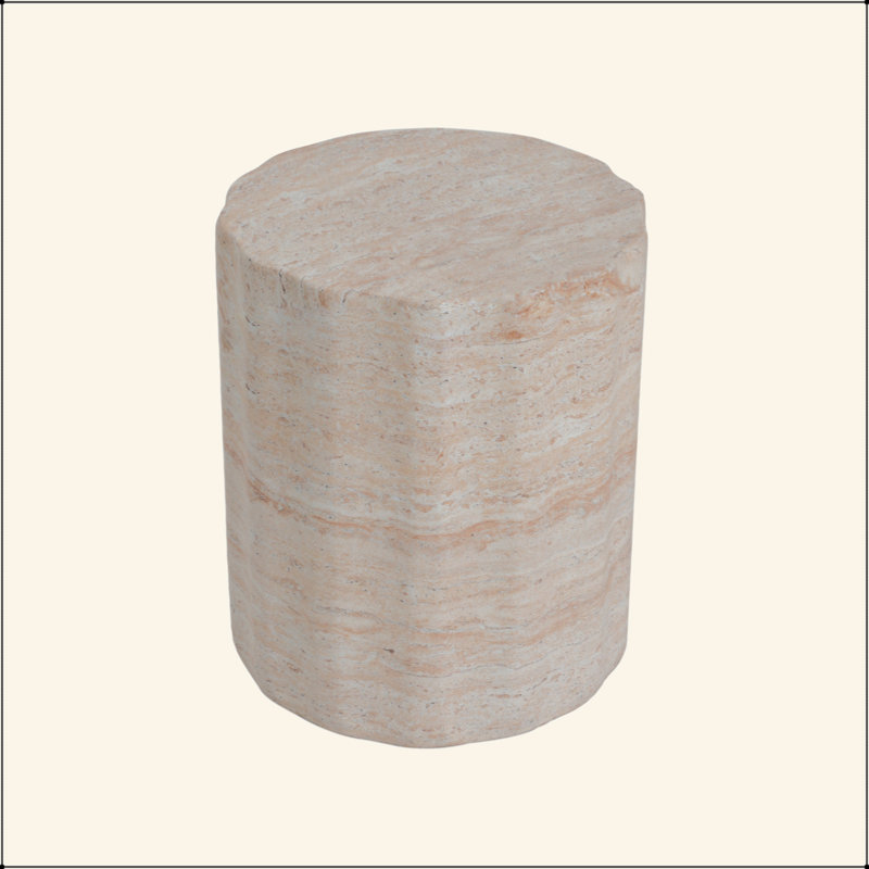 Outdoor/Indoor Lightweight Concrete Side Table