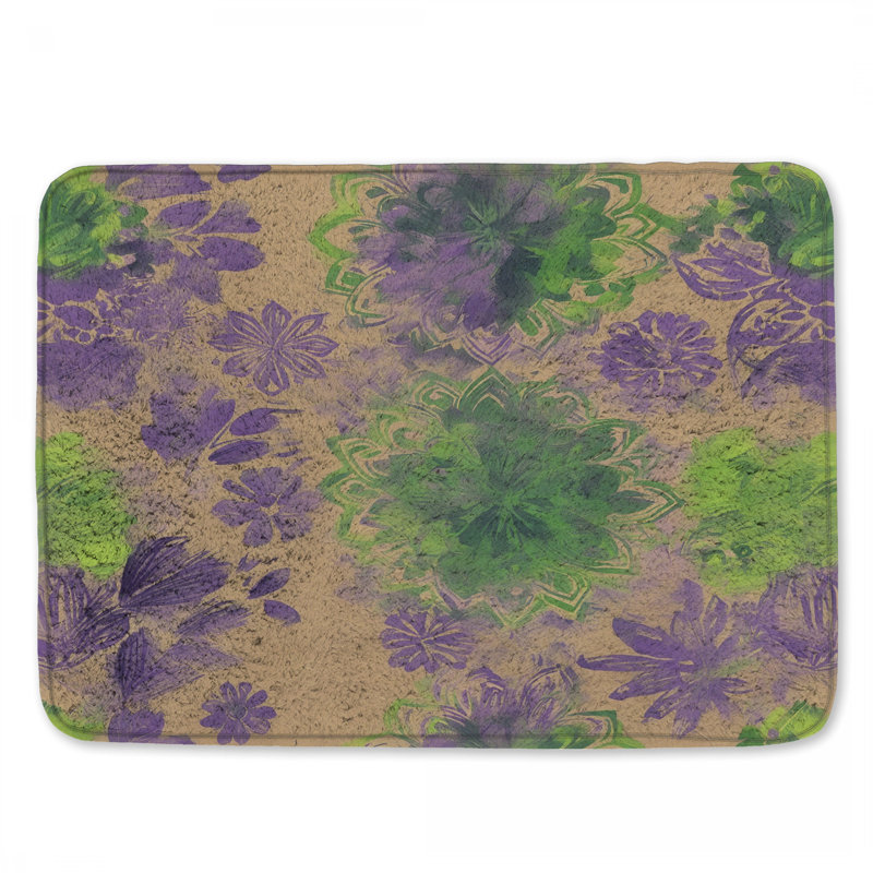 Tapis de bain Mandala, L 34 po x L 21 po