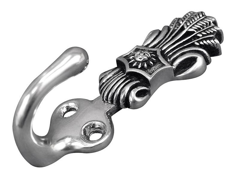 Sforza Wall Hook, Vintage Pewter