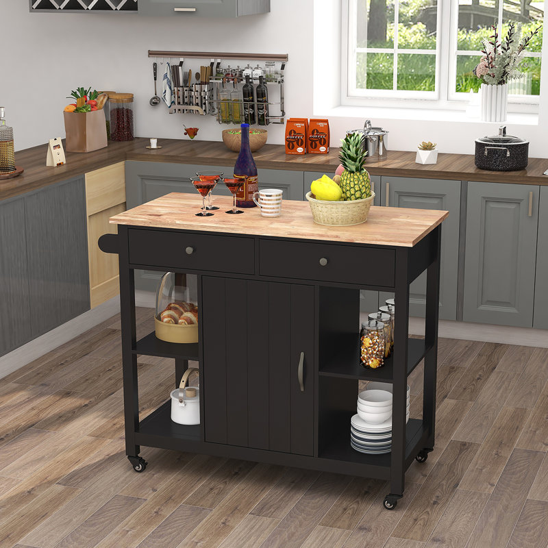 Kitchen Island, Black