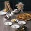 Ensemble de 4 assiettes à pain et beurre / apéritif Noritake Empire Gold, 6,5 po