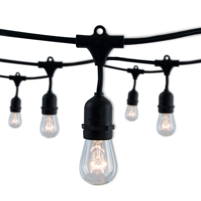 Guirlande de 14 lumières d'extérieur incandescentes standard de 14 pi (connectable d'un bout à l'autre)