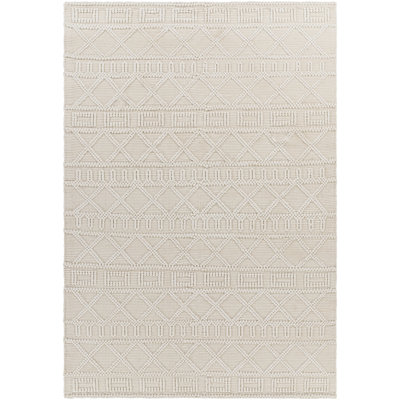 Geometric Area Rug in Beige