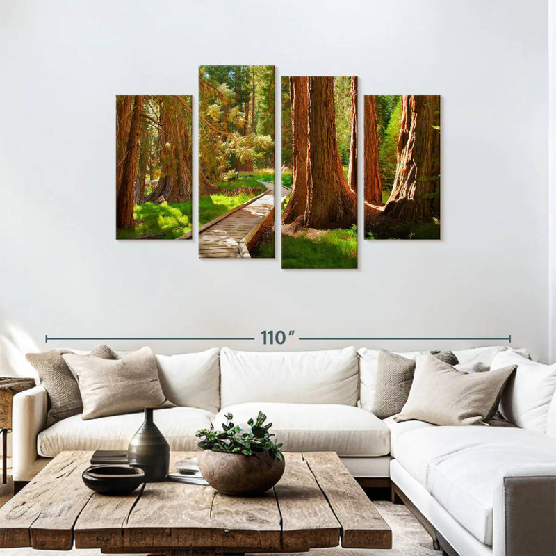 Alvord Reddish Sequoia Forest, 48" H x 75" W