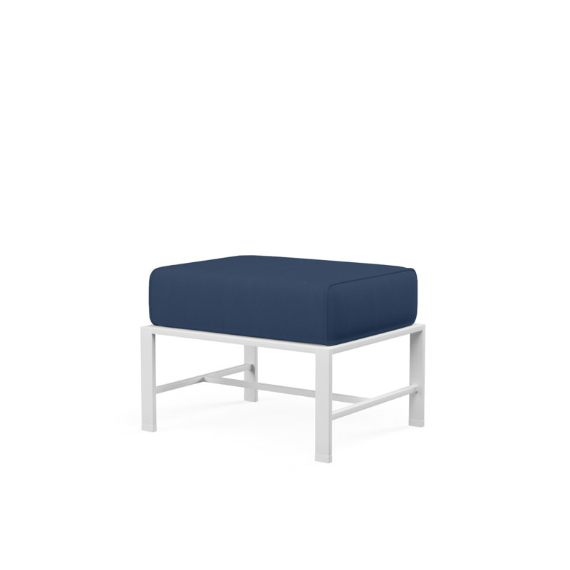 Bristol Outdoor Ottoman, Echo Midnight Sunbrella®