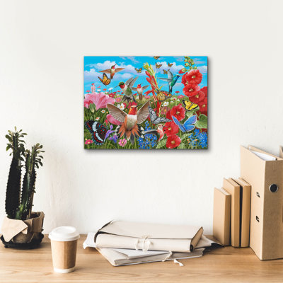 " Hummingbird Garden " by William Vanderdasson
