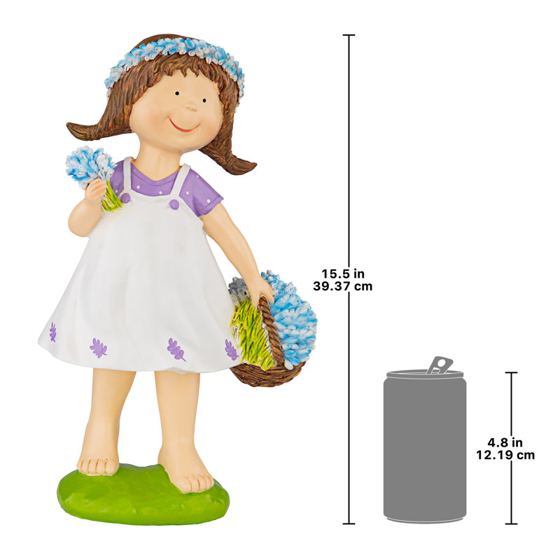 Statue de jardin Juliette Bluebonnet Girl