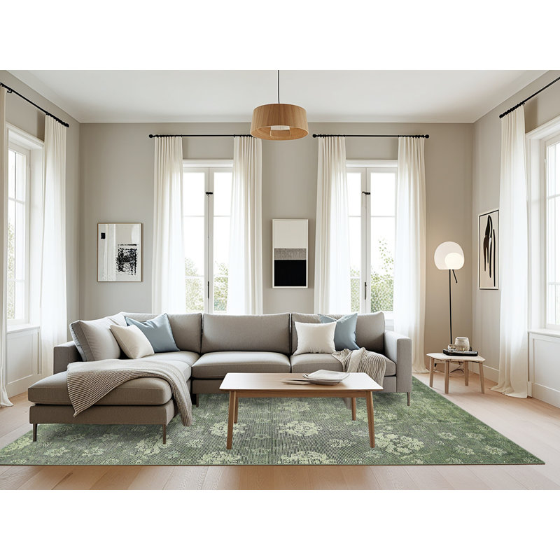 Abstract Indoor Rug, Rectangle 8' x 12'