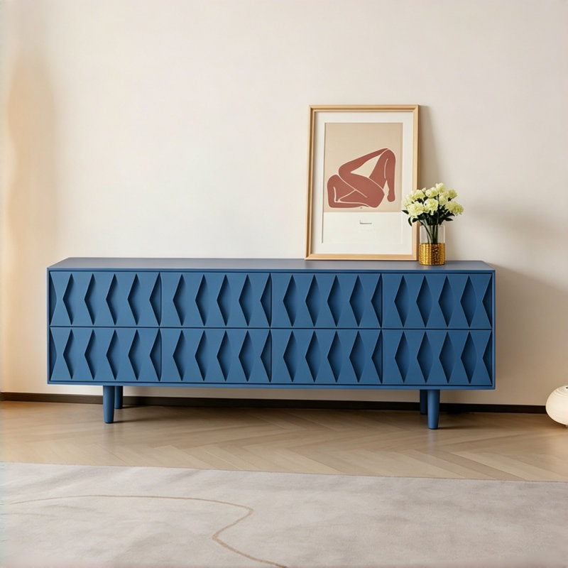 Meuble télé moderne et simple, Bleu