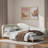 Upholstered Daybed With Headboard And Armrest-382239015-382239018