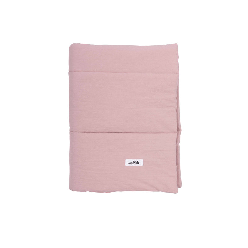 Friends 100% Cotton Cot Quilt, 100cm W x 5cm L, Dusty Pink
