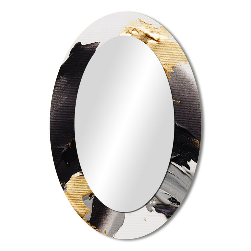 Miroir mural moderne exquis Darling Gold, 36 po x 24 po
