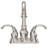 Centerset 2-handle Bathroom Faucet with Drain Assembly