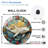 Whale Ocean Wall Clock Decorative Art Art - 12'' Modern Glass Wall Clock
