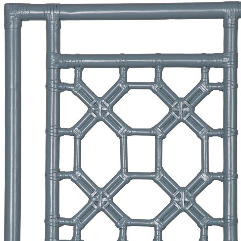 Rattan Open-Frame Headboard, Queen, Citrus Orange