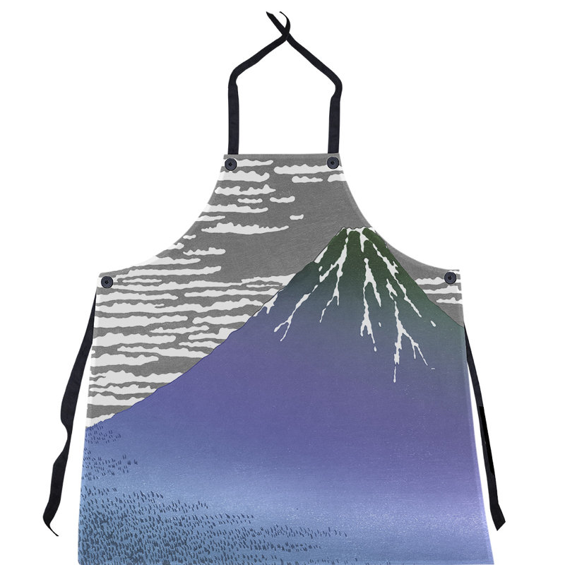 Tablier à vent clair katsushika hokusai, fine, Bleu / Gris