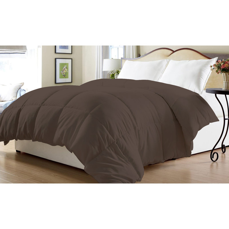 Modern & Contemporary Polyester Ring Stitch Comforter, Full/Queen, Chocolate