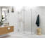 Illume 56 in. x 32 in. x 78 in. 90-degree Fully Frameless Wall Hinged Glass Shower Enclosure-1344432778