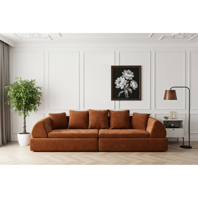 Canapé modulaire orange Cloud