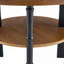 Ensemble de 2 tables basses et tables d'appoint rondes, formation de vide en PVC, table basse de 31,5 po avec rangement et table d'appoint de 15 po, ensemble simple, idéal pour le salon et la chambre à coucher.