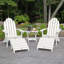 Chaise Adirondack en plastique avec repose-pieds Milaca-117800037