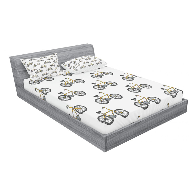 Microfiber Sheet Set, Queen Sheet Set with Fitted Sheet