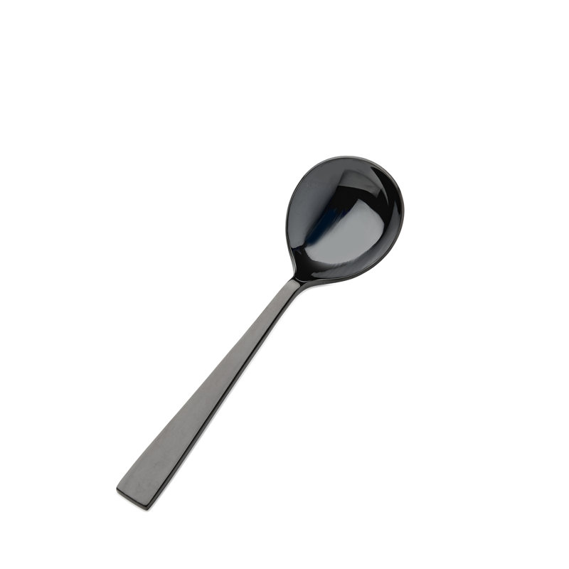 Cuillère à soupe en acier inoxydable 18/10 Roman, Noir