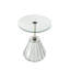 Table basse en miroir Table d'appoint ronde en verre trempé Table de bout ronde Petite table d'appoint Table basse Table de chevet Table de chevet pour salon Chambre à coucher