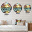 Magnifique horloge murale nautique et côtière-59913078