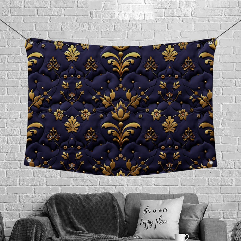 Microfiber Fabric Tapestry, 88" H x 104" W