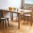 Burlywood Rectangular Solid Wood Dining Table-11673418