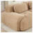 Camel Corduroy 4-Seat Modular L-Shaped Sectional Chaise Sofa, No Assembly Required-334133320-334133325