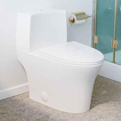 Toilette allongée une pièce à double chasse Bastille 1,1 / 1,6 gpf Bastille