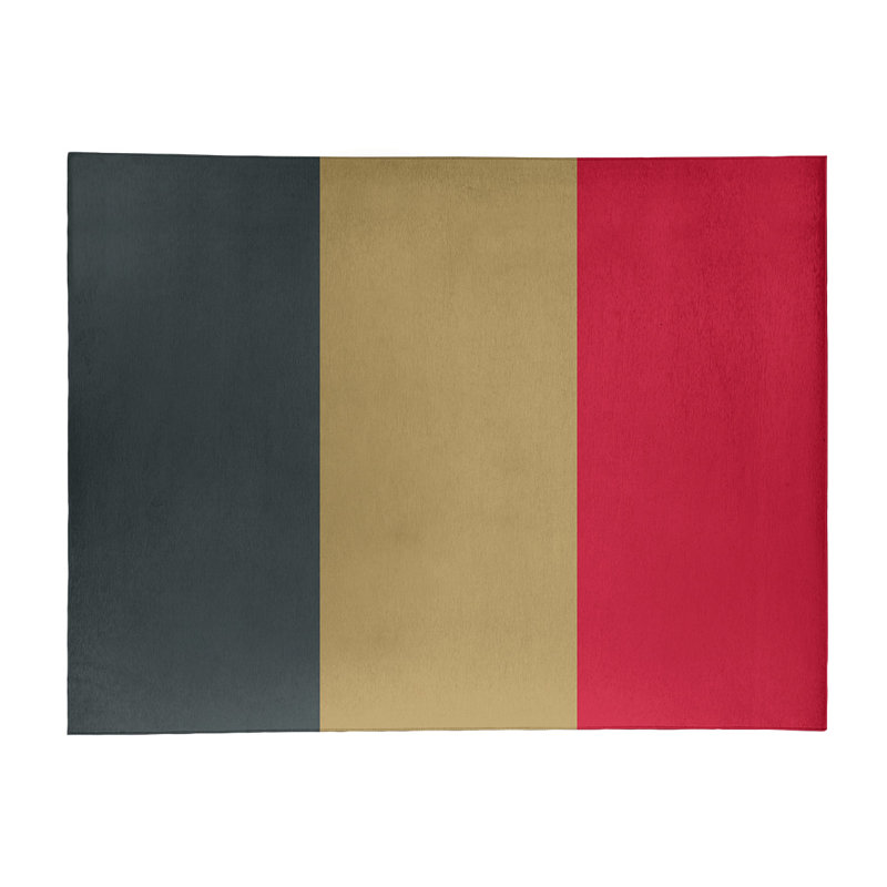 Tapis gris à rayures en acier national hockey, Rectangle 8 pi x 10 pi