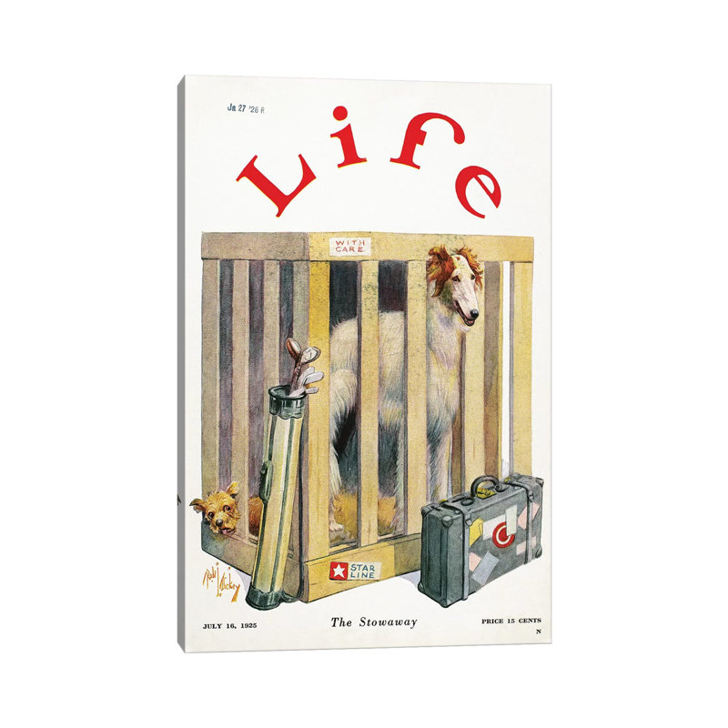 Magazine: Life, 1925 - Wrapped Canvas Print, 20.32 cm H x 30.48 cm W