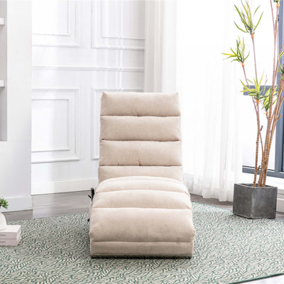 Linen Chaise Lounge Indoor Chair