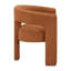 Chaises d'appoint contemporaines orange de 2 avec revêtement bouclé confortable pour la salle à manger, structure en contreplaqué, poids de 250 lb, 24 po x 23 po x H 29,5 po, aucun assemblage requis, tissu 2, revêtement de luxe doux, nécessaire-1801085906
