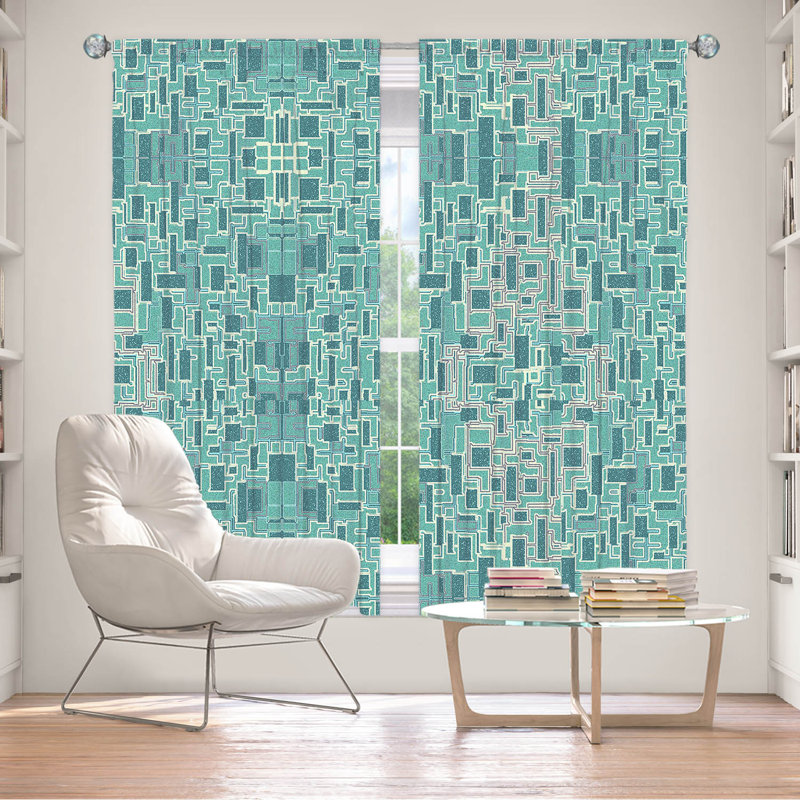 Paire de rideaux obscurcissant en polyester Velissario, L 40 po x L 82 po