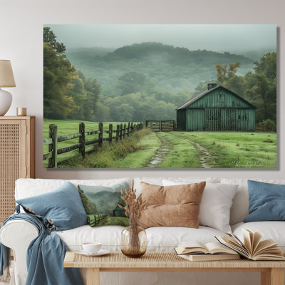 Green Summer Barn Farming Heritage - Barn Wall Art