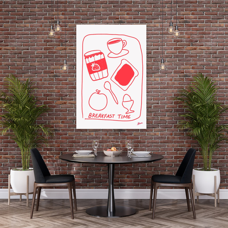 Petit déjeuner, impression d'art mural contemporain, 60" H x 40" W