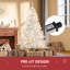 6 FT Prelit Artificial Christmas Tree with LED Light for Home White