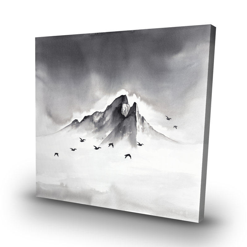 Mountain peak - 32"x32" art on canvas