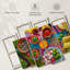 Ensemble de 4 pièces de saveurs mexicaines sur toile-1437642893