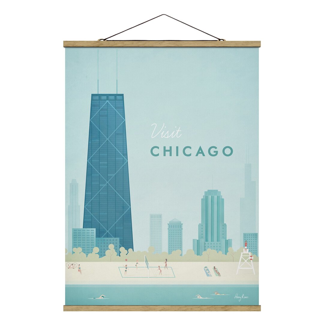 Grafikdruck Reiseposter - Chicago