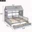 Lits plateforme simple avec deux tiroirs-304304437
