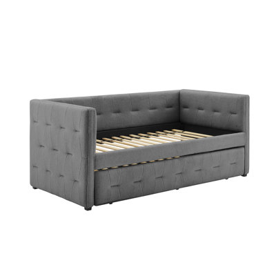 Wade Logan® Balynda Upholstered Daybed with Trundle & Reviews | Wayfair