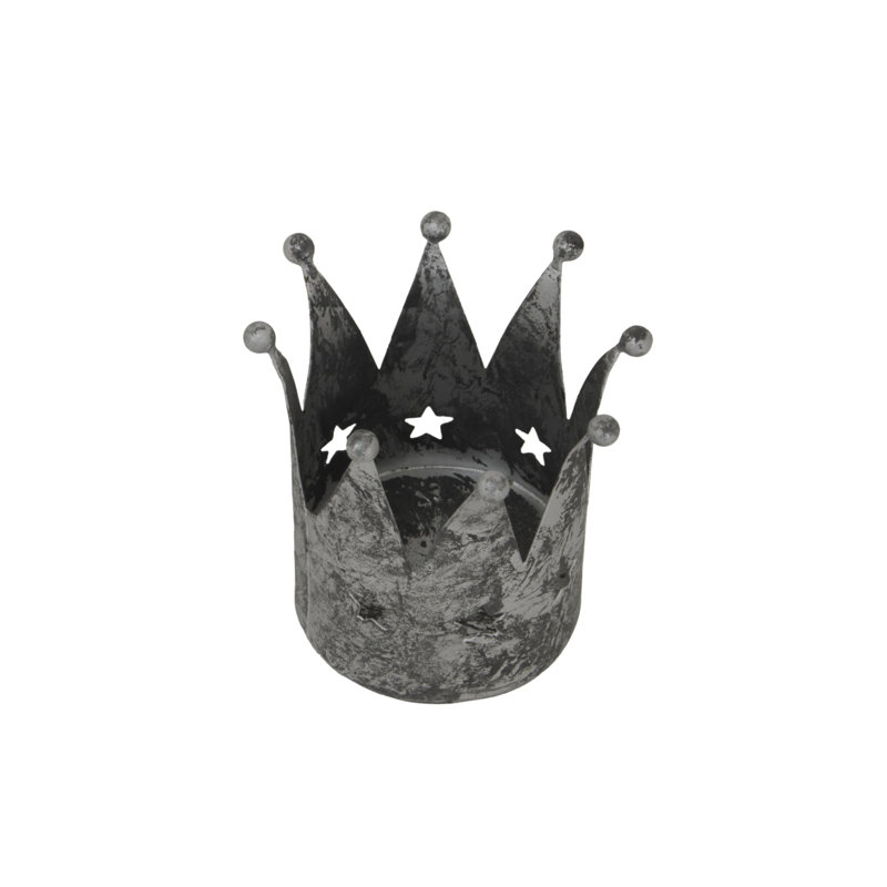 Anhat Metal Candle Accessories, 8 cm H x 7 cm W x 7 cm D, Silver