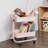 ECR4Kids 2-Tier Metal Rolling Utility Storage Cart, Multipurpose Organization-59602050
