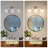 3 Light Bathroom Vanity Light Dimmable With Milk Glass Shades Over Mirror-1544001003-1544001004