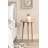 Round Wavy Wooden Side Table